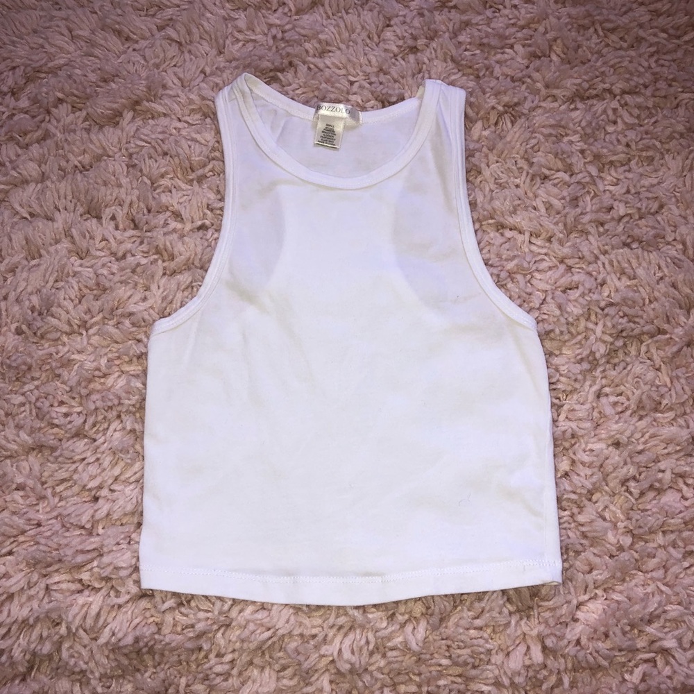 White crop tank
